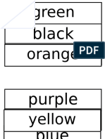 Green Orange: Black White