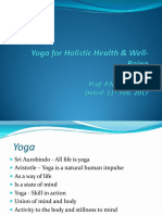 Yoga For Holistic Health and Well Being