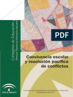 Convivencia escolar y resolución pacífica de conflictos