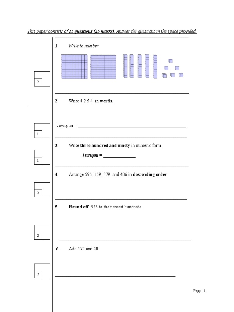 Mathematics year 2