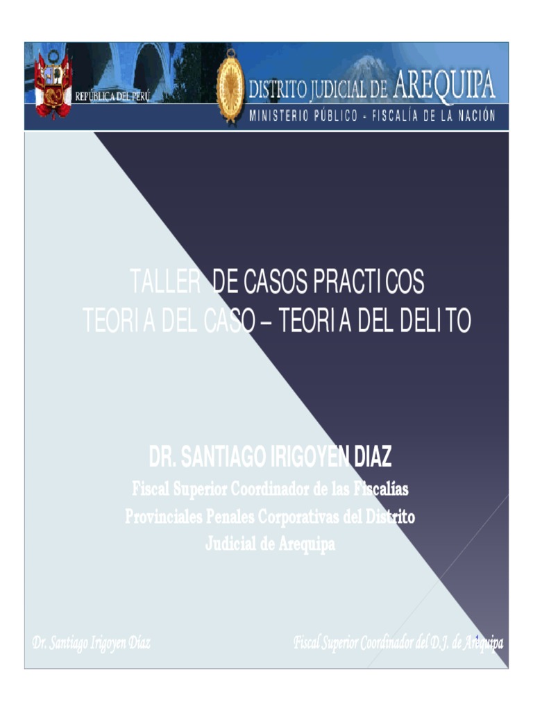 Taller de Teoría del Caso y Delito | PDF | Delito | Derecho penal