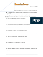 Semicolon Worksheet1