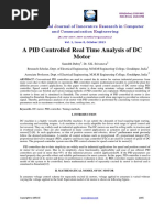 A PID Controlled Real Time Analysis of DC Motor