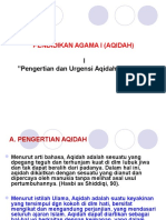 Pendidikan Agama I (Aqidah)