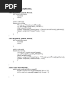 Multithreading Using Priorities Class Mythread1 Extends Thread (