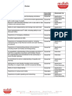 PERSON SPECIFICATION - ReDish CDW 2017 PDF