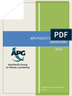 APG Policy Statement - Observejjrs 9 October 2015