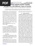 Computational Analysis of Heat Transfer Through Fins