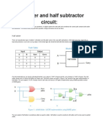 Half Adder and Half Subtractor Circuit