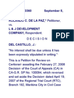 G.R. No. 183360 September 8, 2014 ROLANDO C. DE LA PAZ, Petitioner, L & J Development COMPANY, Respondent