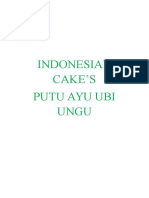 Indonesian Cake'S Putu Ayu Ubi Ungu
