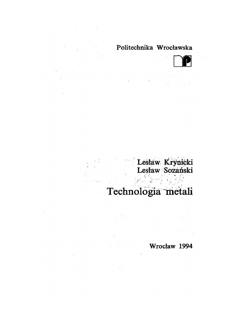 Technologia Metali Krynicki Sozański
