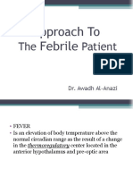 Approach To Febrile Patient