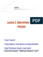 3008 - Lecture2 - Deterministic Signal Analysis PDF