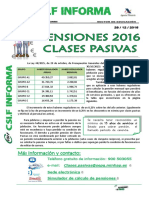 Csif Informa - Pensiones 2016 Clases Pasivas