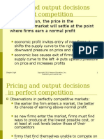 Pricing and Output Decisions in Perfect Competition