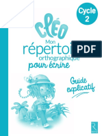 Guide Explicatif - Mon Répertoire Orthographique Pour Écrire (RETZ)
