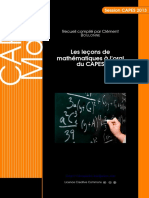 Les Lecons de Mathematiques A L Oral Du CAPES PDF