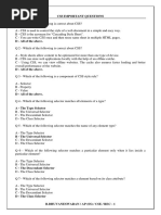 CSS Important MCQ Questions