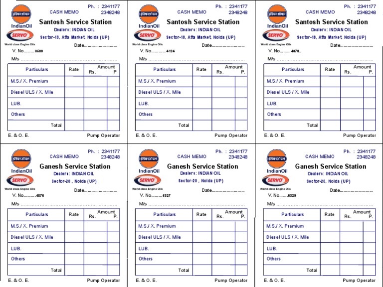 Car Petrol Bill (1) Filling Station Chemical Energy Sources