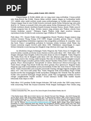 Campur Tangan Siam Dalam Politik Kedah 1821 Pdf