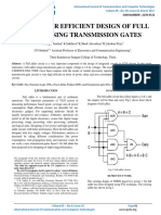 A LOW POWER EFFICIENT DESIGN OF FULL ADDER USING TRANSMISSION GATES