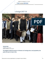 Highlights of Union Budget 2017-18 - The Hindu