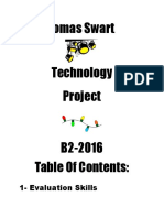 Tomas Swart Technology Project: 1-Evaluation Skills