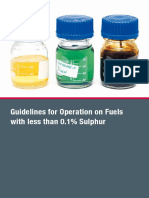 Guidelines for Operation on Fuels With Less Than 0 1 Sulphur