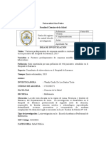 Título Del Registro de Control Idea de Investigación