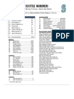 03.05.17 GameDay - Roster (OAK)