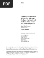 Exploring The Structure - Alan MacCormack John Rusnak Carliss Baldwin