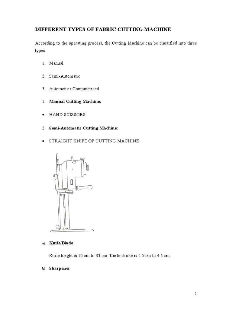 An In Depth Review Of Different Types Of Fabric Cutting Machines And