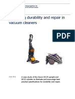 Specifying Durability and Repair in Vacuum Cleaners: Case Study