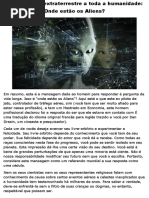 A Mensagem Extraterrestre a Toda a Humanidade