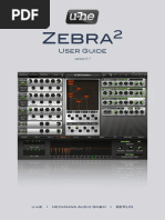 Zebra2 User Guide