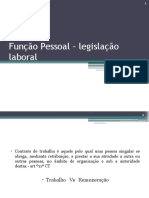 Função Pessoal - Legislação Laboral