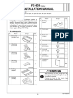 Installation Manual FS-608: I. Accessory Parts