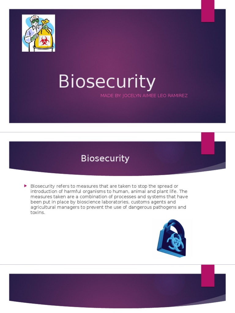 Understanding Biosecurity Measures | PDF