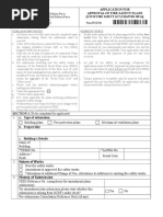 Application For Approval of Fire Safety Plans