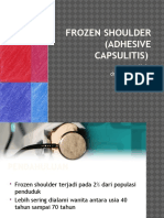 Frozen Shoulder (Adhesive Capsulitis)