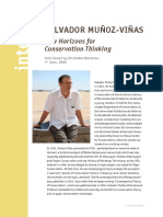 Salvador Muñoz-Viñas: New Horizons For Conservation Thinking
