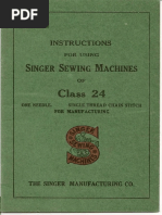 Singer Class 24 Instruction Manual