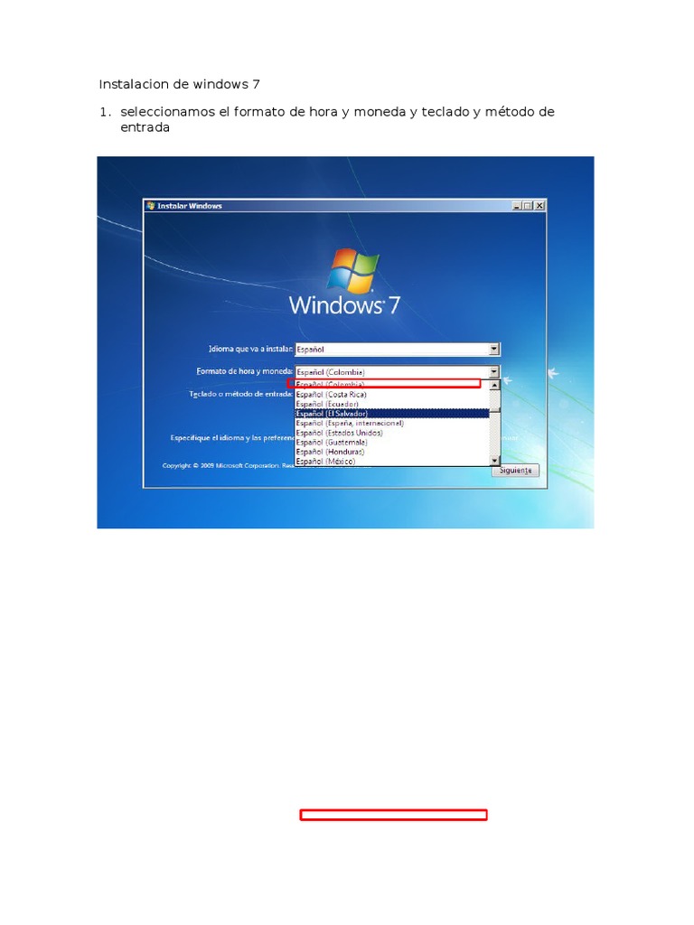 Instalacion de Windows 7 | PDF | Juegos y actividades | Informática