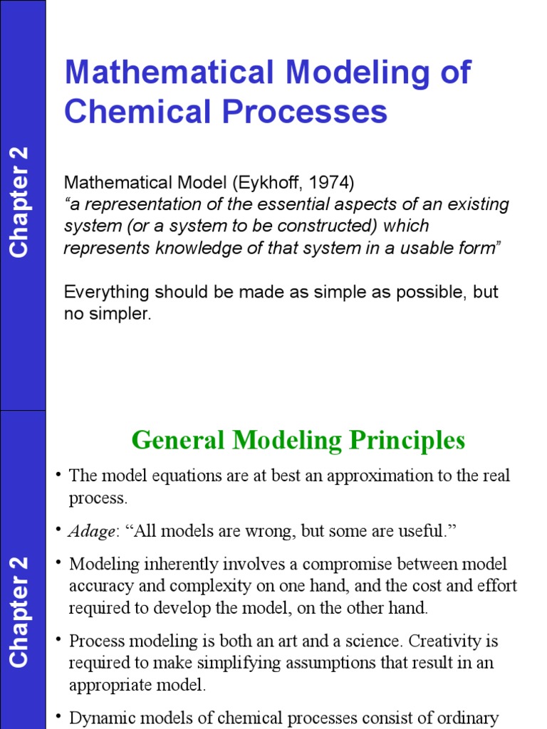 Mathematical Modeling in Chemical Processes | PDF | Enthalpy | Equations