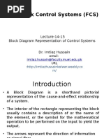 Block Diagram Representation of Control Systems