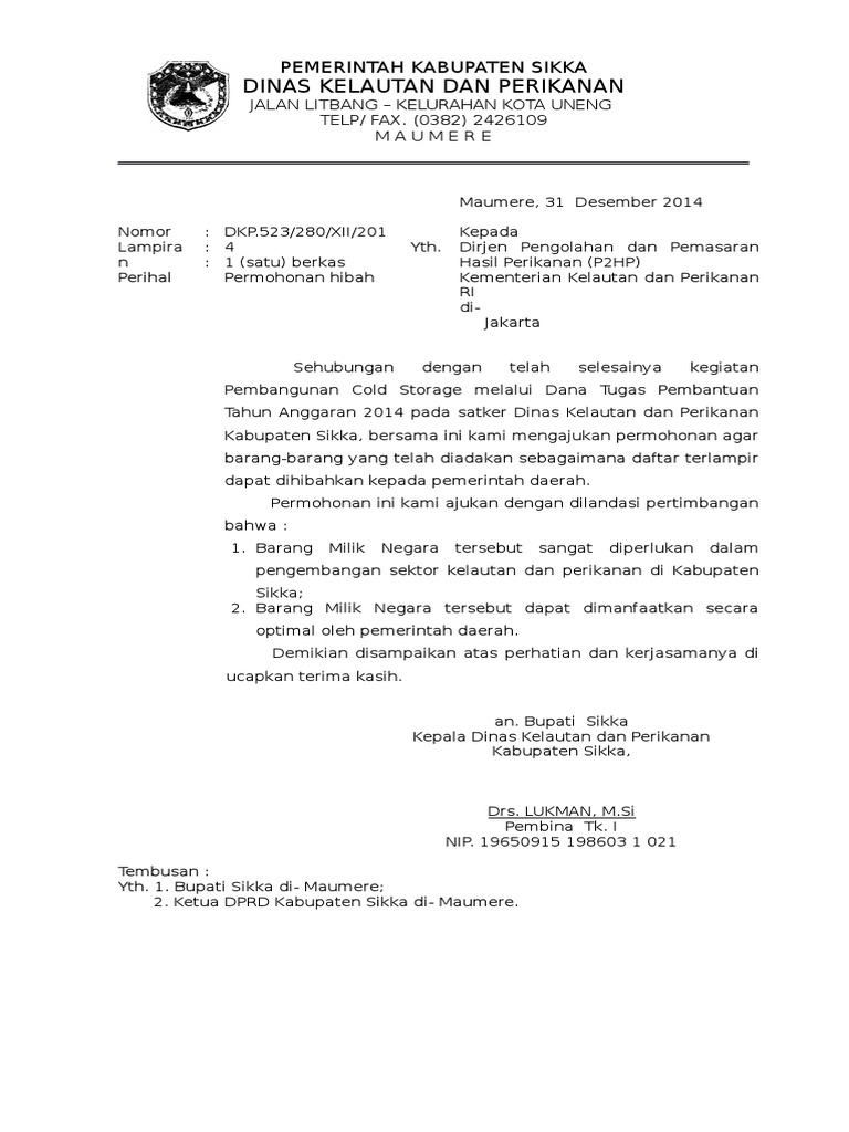 Contoh Surat Penarikan Aset Masnurul