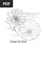 Sketsa Mozaik Bunga