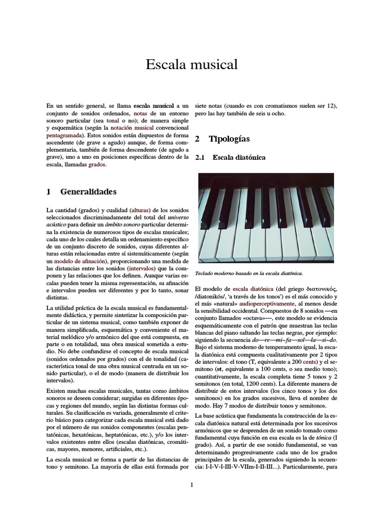 Escalas Musicales PDF Escala (música) Escala menor