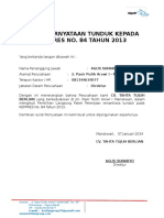 Surat Pernyataan Tunduk Kepada